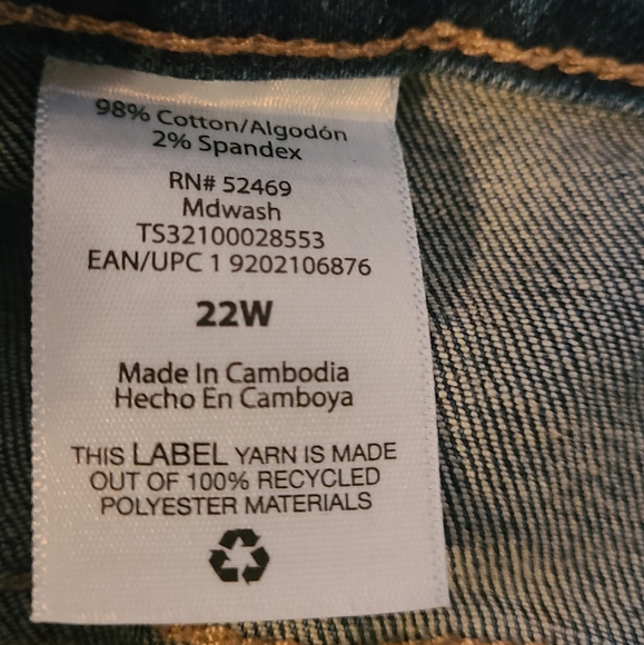 Size 22W Terra and sky plus size jeans - Picture 4 of 4
